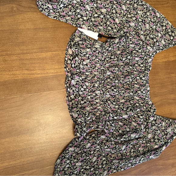 Astr The Label - Elva Bkack Fuchsia Top - Picture 6 of 10